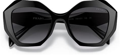 Prada Rectangle Polarized Grey Gradient Sunglasses PR